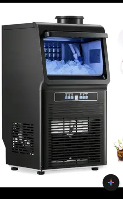 VEVOR FREESTANDING COMMERCIAL ICE MAKER MACHINE 70LBS/24H  36 ICE CUBES IN 12-15