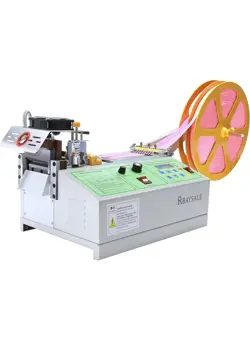 WEBBING CUTTER, AUTOMATIC HOT AND COLD BRAIDED TAPE CUTTING MACHINE NEW