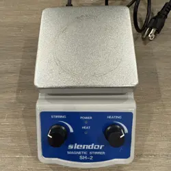 USED SH-2 MAGNETIC STIRRER STIRRING  HEATING PLATE MISSING MAGNETIC STIRRNG ROD