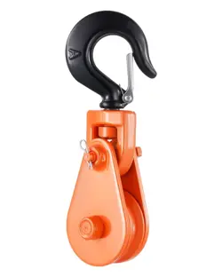 HEAVY DUTY SNATCH BLOCK PULLEY 4400 LBS LIFTING POWER WITH 360 ROTATING HOOK