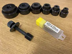 SP405194 SYK8 VEVOR HYDRAULIC KNOCKOUT PUNCH PUNCHING DIES SET 22MM TO 60MM