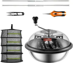 US VEVOR 16INCH BUD LEAF BOWL TRIMMER TWISTED SPIN CUT SHARP STAINLESS STEEL BLA