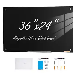 VEVOR MAGNETIC GLASS WHITEBOARD DRY-ERASE BOARD 36