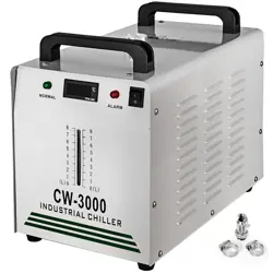 VEVOR INDUSTRIAL WATER CHILLER FOR CO2 LASER ENGRAVER CUTTER CW5200/5000/3000