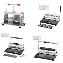 VEVOR COIL SPIRAL BINDING MACHINE MANUAL BOOK MAKER 34/21/46 HOLES LETTER