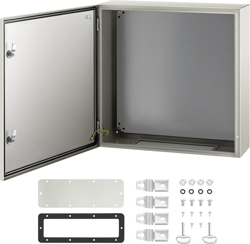 VEVOR NEMA STEEL ENCLOSURE, 24 X 24 X 8'' NEMA 4X STEEL ELECTRICAL BOX, IP66 WAT