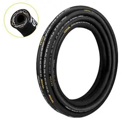 VEVOR HYDRAULIC HOSE 3/4 INCH X 50 FT, COILED HYDRAULIC HOSE 3120 PSI, RUBBER H