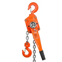 VEVOR MANUAL LEVER CHAIN HOIST, 3 TON 6600 LBS CAPACITY 20 FT COME ALONG, G80 GA