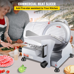 VEVOR 240W COMMERCIAL MEAT SLICER, ELECTRIC DELI FOOD SLICER, 10
