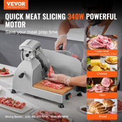 VEVOR MEAT SLICER, 340W ELECTRIC DELI FOOD SLICER  10