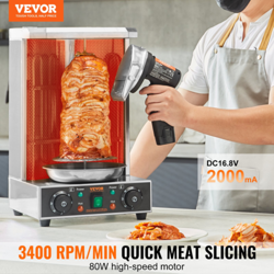 VEVOR ELECTRIC SHAWARMA KNIFE, 80W CORDLESS BATTERY PROFESSIONAL TURKISH KNIFE