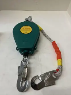VEVOR SELF RETRACTING LIFELINE SHOCK ABSORBING LANYARD CABLE FALL ARREST 10M