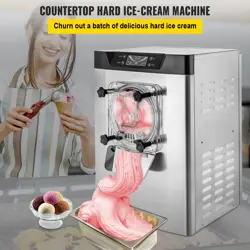 VEVOR FROZEN HARD ICE CREAM MACHINE COMMERCIAL YOGURT COUNTERTOP MAKER 20L/H