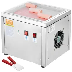 VEVOR FRIED ICE CREAM ROLL MACHINE ICE ROLL MAKER STIR-FRIED ICE CREAM PAN MAKER