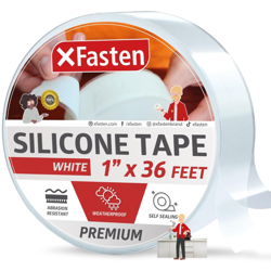 XFASTEN SELF FUSING SILICONE TAPE WHITE 1