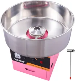 VEVOR ELECTRIC COTTON CANDY MACHINE, 1000W COMMERCIAL FLOSS MAKER W/STAINLESS ST