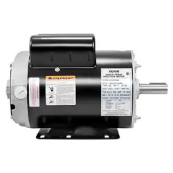 5HP AIR COMPRESSOR ELECTRIC MOTOR, 230V 22 AMPS, 56HZ FRAME 3450RPM, 7/8