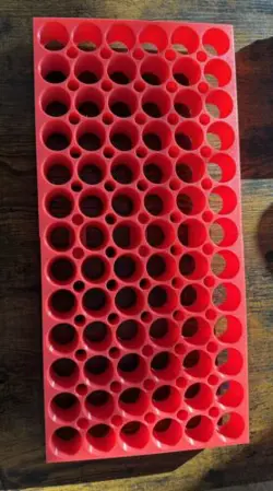 ER-32 COLLET TRAY ER32 - 8-1/2X18 HOLDS 78 COLLETS FITS VEVOR CAT 40 TOOL CART