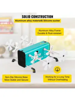 VEVOR 4 CUP TURNER, 2 SPEEDS MULTIPLE TUMBLER SPINNER ROTATOR MACHINE KIT