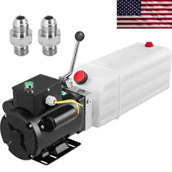 220V HYDRAULIC PUMP 3HP TWO AND FOUR POST WITH 6L WHITE PLASTIC RESERVOIR POWER