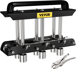 BENDING ANGLE 3-STATION DESIGN EDGE ROLLER SHEETMETAL BREAK, BLACK & SILVER