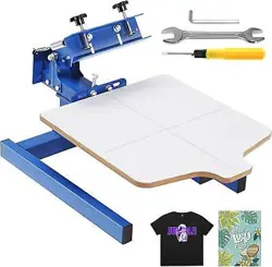 VEVOR SCREEN PRINTER 1 COLOR 1 STATION SILK PRINTING KIT 55X45CM T-SHIRT MACHINE