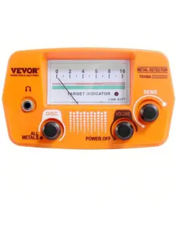 VEVOR METAL DETECTOR FOR ADULTS & KIDS 6 TO 12'' WATERPROOF COIL ADJUSTABLE LCD