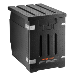 VEVOR INSULATED FOOD PAN CARRIER, 82 QT HOT BOX FOR CATERING, LLDPE FOOD BOX