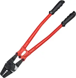 HAND SWAGER CRIMPER 24 INCH,SWAGING TOOL 5 CAVITHAND CIMPING TOOL FOR COPPER AL