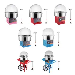 VEVOR COMMERCIAL COTTON CANDY MACHINE SUGAR FLOSS MAKER 1000W WITH COVER