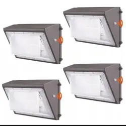 4PCS LED WALL PACK LIGHTS 120W 11000LM COMMERCIAL OUTDOOR SECURITY LIGHTING