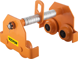 VEVOR 2200LBS 1 PUSH MANUAL 2200LBS/1 TON LOAD CAPACITY BEAM TROLLEY WITH DUAL W