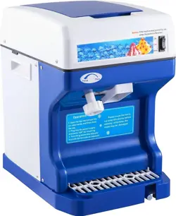 110V ELECTRIC SHAVED ICE MACHINE 250W SNOW CONE MAKER TABLETOP W/ADJUSTABLE ICE