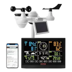 YT60234 WIFI WEATHER STATION 7-IN-1, WEATHER STATIONS WIFI INDOOR OUTDOOR, 7.5