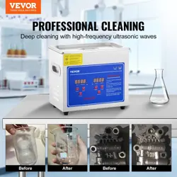 VEVOR ULTRASONIC CLEANER WITH DIGITAL TIMER & HEATER, PROFESSIONAL ULTRA SONIC