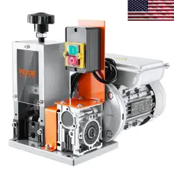 ELECTRIC WIRE STRIPPING MACHINE 1.5-25MM CABLE 180W 60FT/MIN 3 FEEDING HOLES SCR