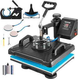 VEVOR HEAT PRESS, MULTIFUNCTIONAL SUBLIMATION TRANSFER MACHINE 12 X 15 INCH, 6 A