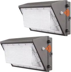VEVOR LED WALL 2 PACK LIGHTS 100W 10800LM COMMERCIAL OUTDOOR SECURITY LIGHTING
