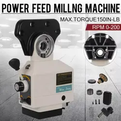 X-AXIS 150 LBS TORQUE POWER FEED FOR BRIDGEPORT VERTICAL MILLING MACHINE 200 RPM