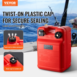 MARINE FUEL TANK, 6.34 GALLON/24L, PORTABLE BOAT FUEL GAS TANK - RED