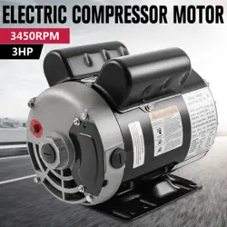 AIR COMPRESSOR 3 HP SPL 3450 RPM 60HZ ELECTRIC MOTOR 56FRAME 5/8
