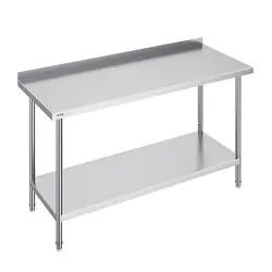 VEVOR STAINLESS STEEL WORK TABLE COMMERCIAL KITCHEN WORK FOOD PREP TABLE 24