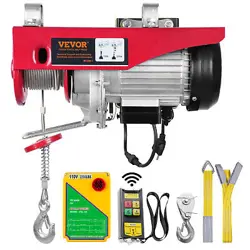 VEVOR ELECTRIC HOIST 2200LB CRANE WINCH WITH 328FT WIRELESS REMOTE CONTROL 110V