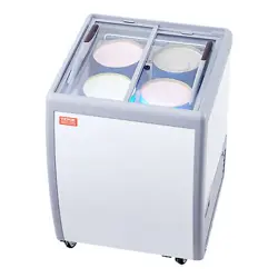 VEVOR 5.6 CU.FT COMMERCIAL ICE CREAM DISPLAY CASE GELATO DIPPING FREEZER CABINET