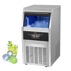 VEVOR COMMERCIAL ICE MAKER MACHINE 120-130LBS/24H WITH 33LBS BIN STORAGE 110V