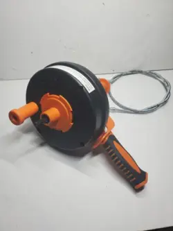 DRAIN AUGER PLUMBING SNAKE WITH DRILL ATTACHMENT, PLUMBERS SNAKE