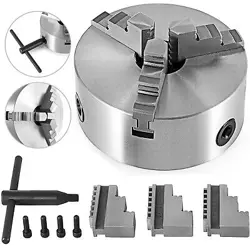 3-JAW SELF-CENTERING LATHE CHUCK GRINDING CNC SEMI-STEEL CREDITABLE SELLER