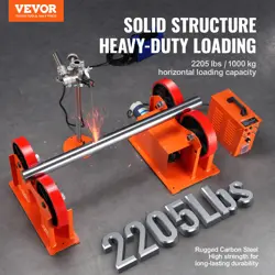 VEVOR TURNING ROLLS LINKAGE ROLLER 1000KG/2205LBS LOADING WELDING TURNING ROLL