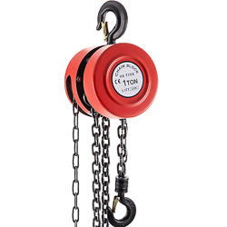 VEVOR HAND CHAIN HOIST, 2200 LBS /1 TON CAPACITY CHAIN BLOCK, 8FT/2.5M LIFT MANU