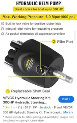 VEVOR HYDRAULIC HELM